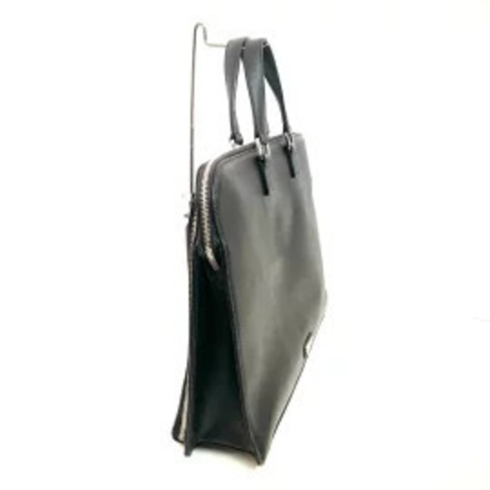 Prada briefcase black Saffiano leather featuring
